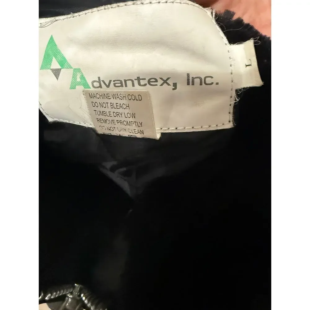 Advantex Allied Universal Security Bomber Jacket Faux Fur Collar Black Mens L